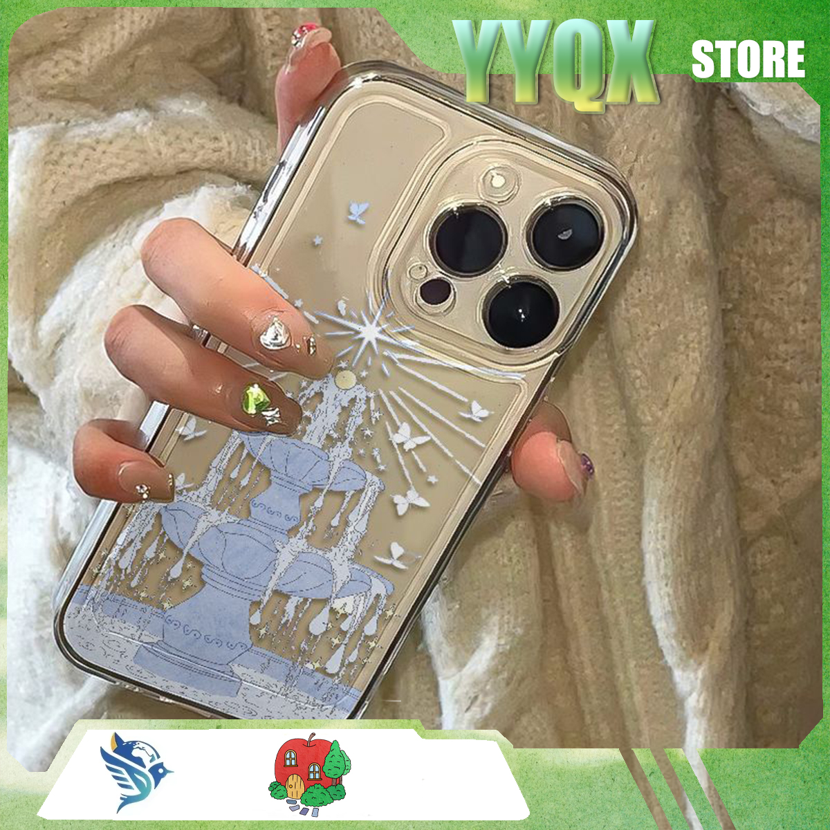 Phone Cases For Boys - Phone Case Dreamy Star Fountain Minimalist