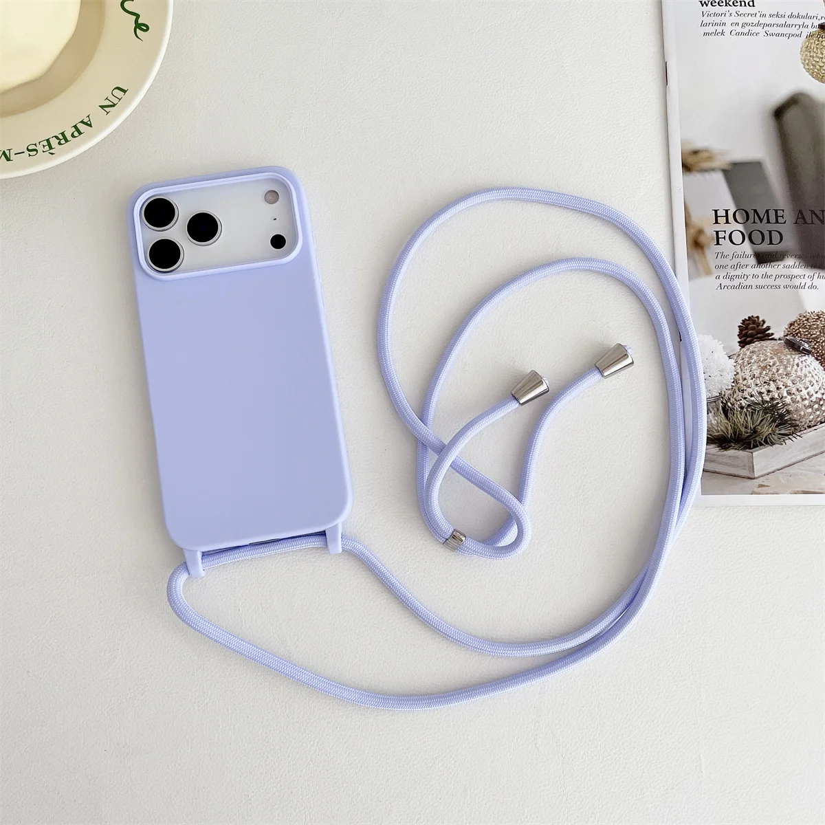 Phone Cases Rugged - Crossbody Lanyard Liquid Silicone Soft Phone