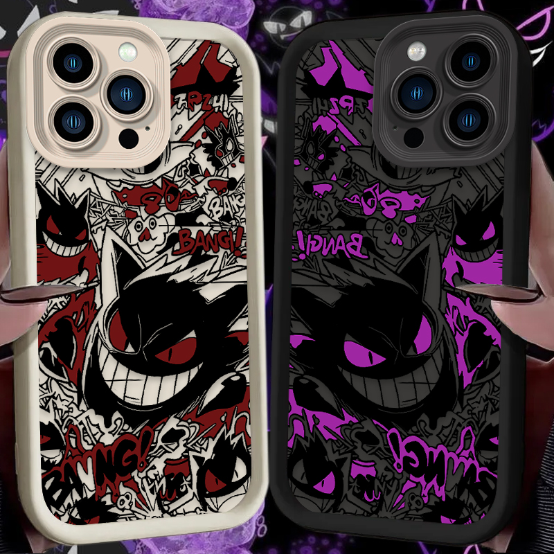 Phone Cases Iphone 15 - P-Pokemon Gengar Graffiti Phone Case for