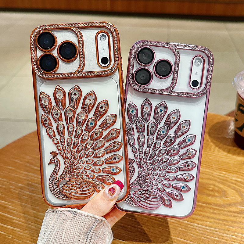 Luxury Plating Case - New Luxury Solid Color Plating Peacock