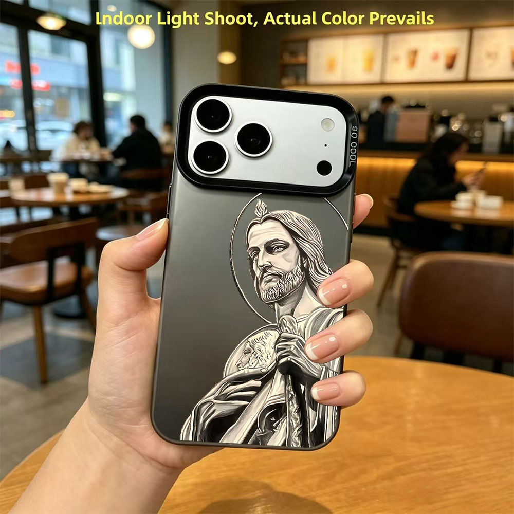 Phone Cases Iphone 15 - San Judas Tadeo Pattern Design Phone
