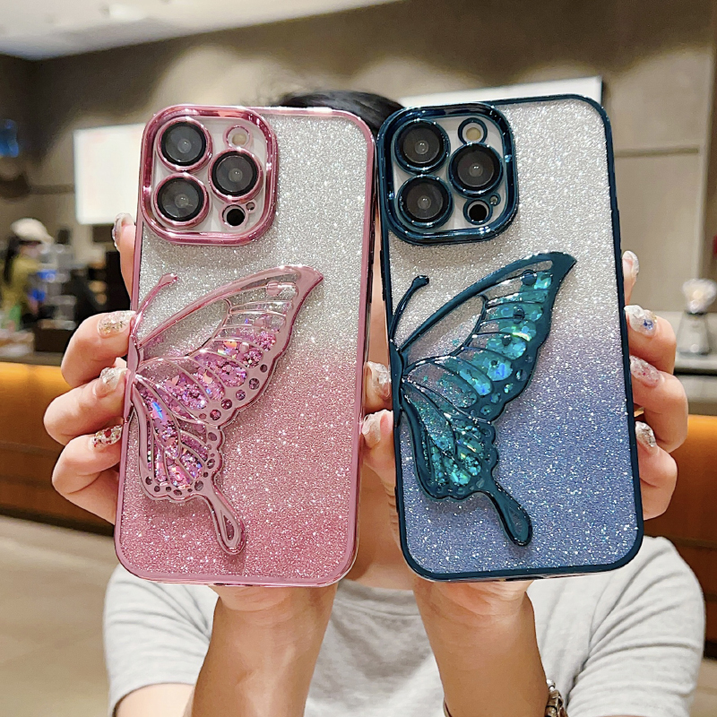 Luxury Plating Case - Luxury Solid Color Plating Border Glitter