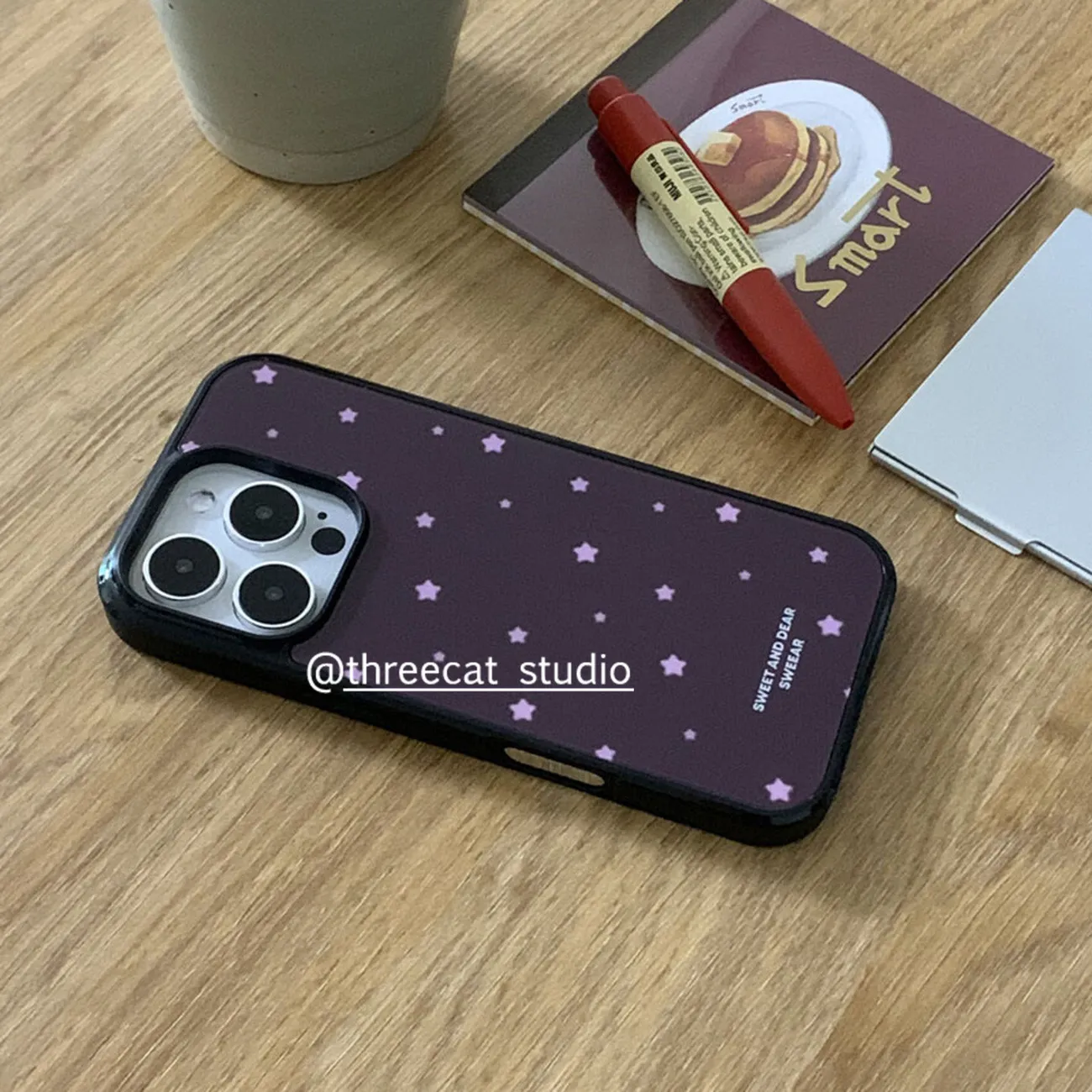Korea ins Full Screen Pink Sta - Phone Cases Rugged 评论和价格