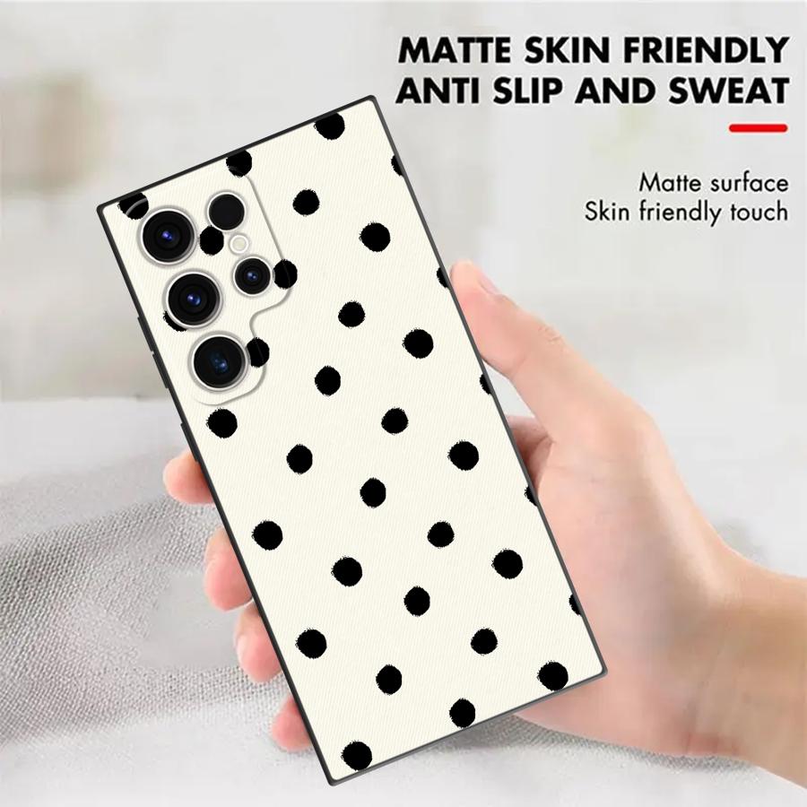 Retro Polka Dots Funda Phone C - Phone Cases Galaxy S25 评论和价格