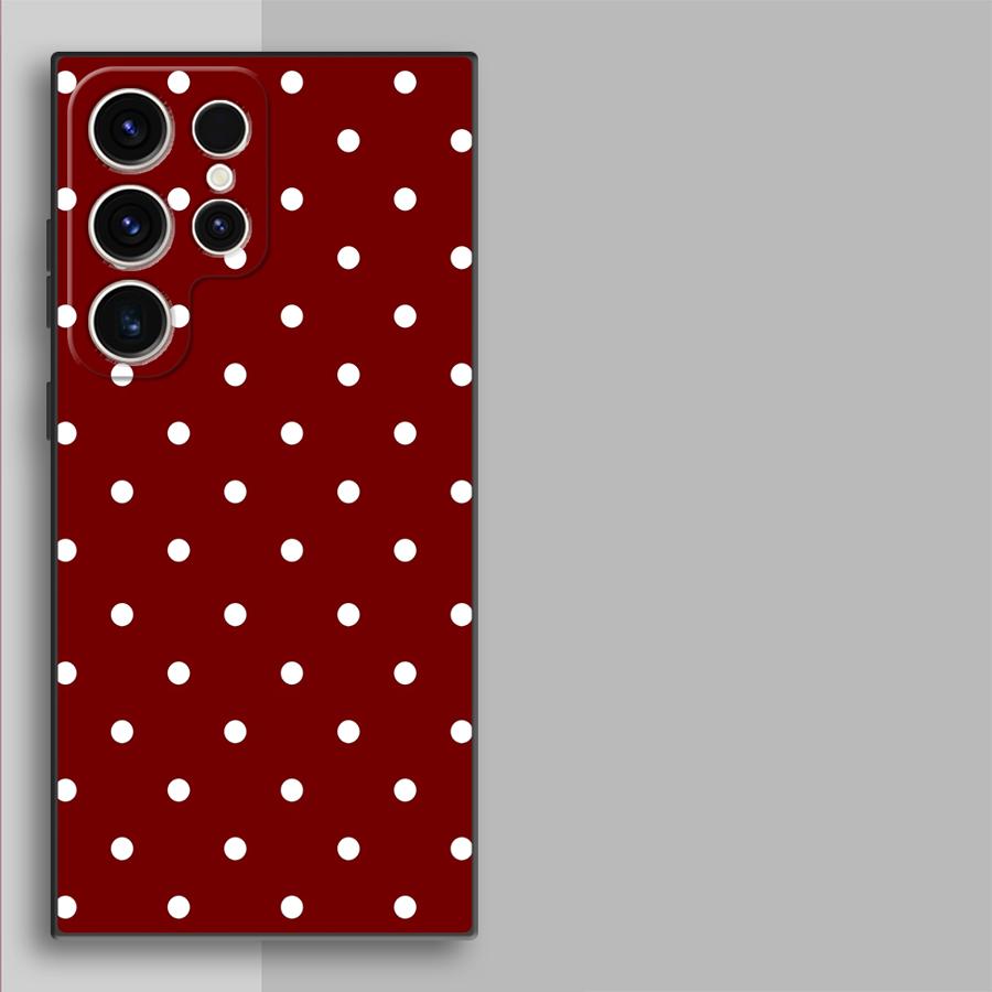 Retro Polka Dots Funda Phone C - Phone Cases Galaxy S25 评论和价格