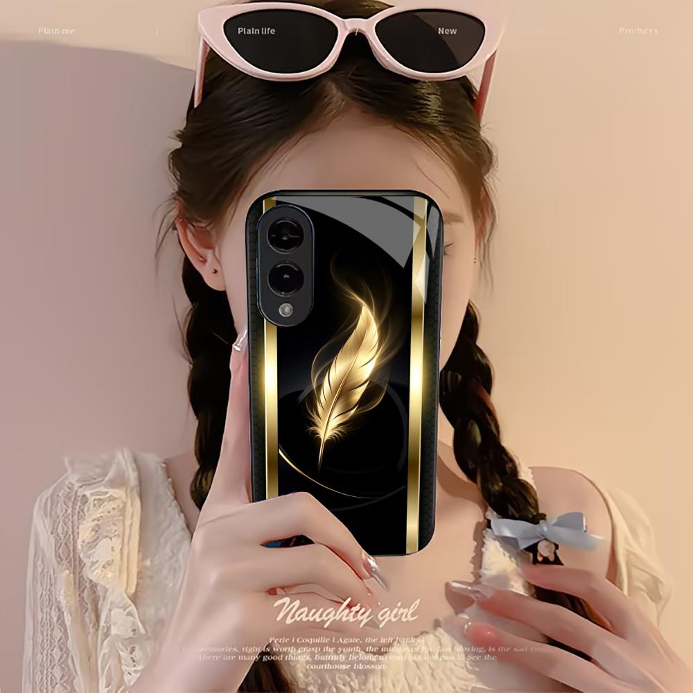 Shiny Golden Feather phone cas - Phone Cases Quad Lock 评论和价格