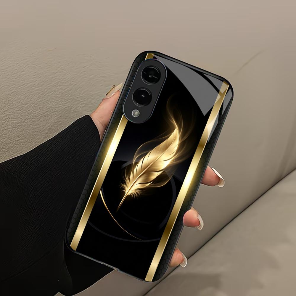 Shiny Golden Feather phone cas - Phone Cases Quad Lock 评论和价格