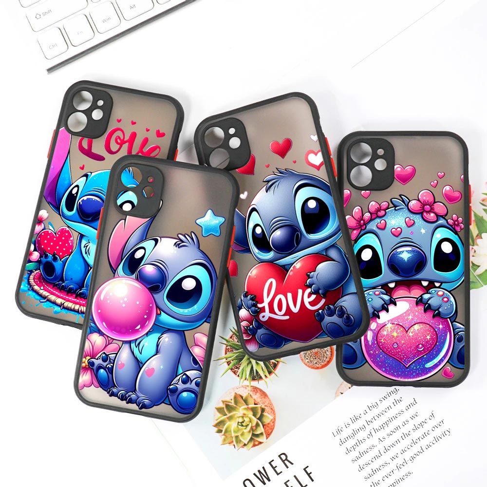 Cute Stitch Love Matte Translu - Phone Cases Rugged 评论和价格