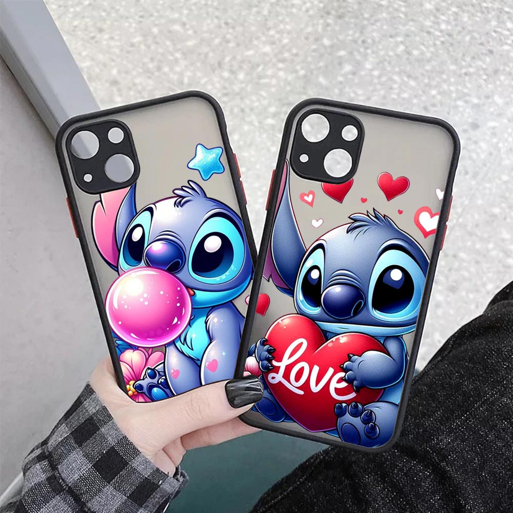 Cute Stitch Love Matte Translu - Phone Cases Rugged 评论和价格