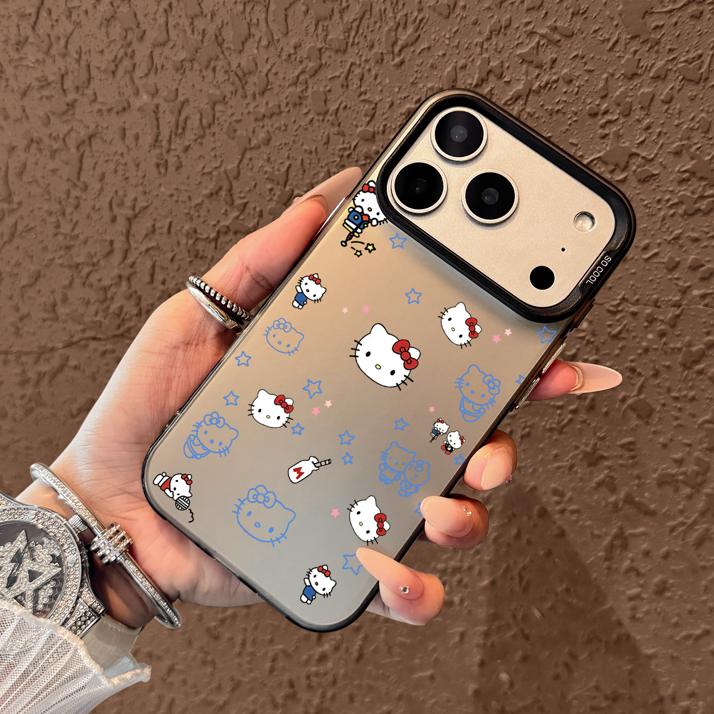 Cute Blue Hello Kitty Pattern  - Phone Cases Rugged 评论和价格