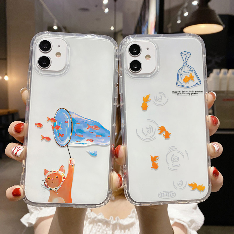Lovely Fishes Clear Phone Case - Phone Cases Iphone 15 评论和价格