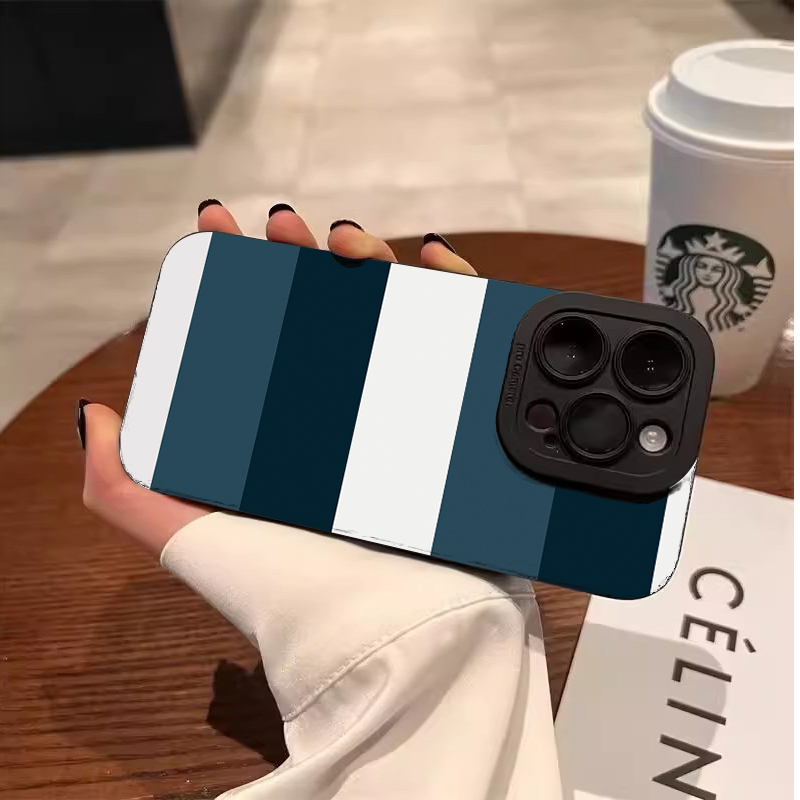 Blue White Striped Pattern Pho - Phone Cases Galaxy S25 评论和价格