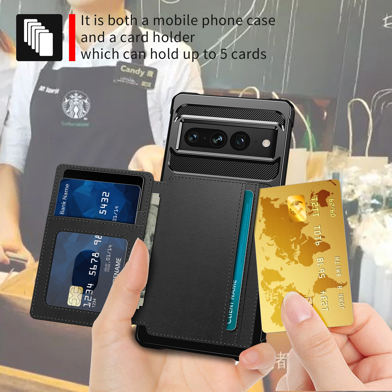 Leather Wallet Cards Solt Magn - Phone Cases Google Pixel 9 评论和价格