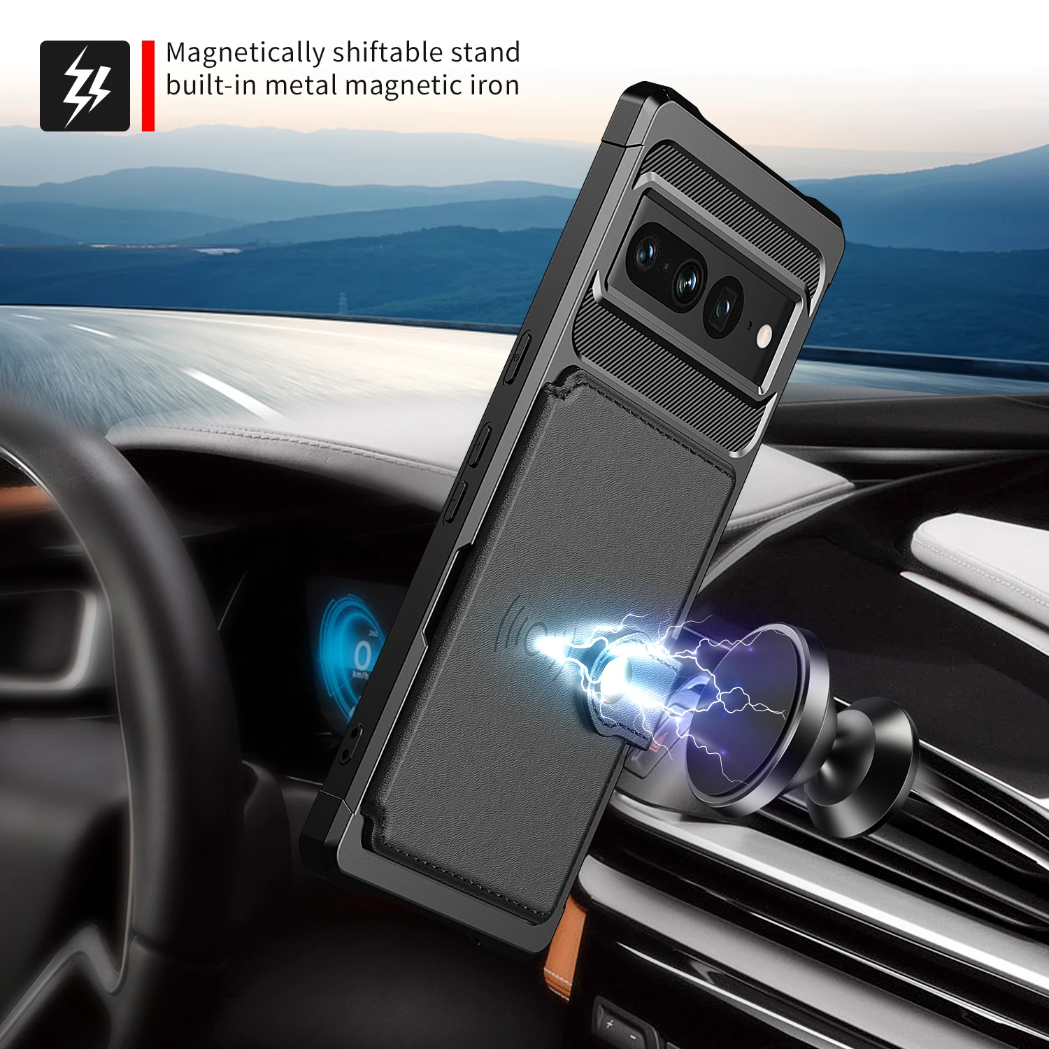 Leather Wallet Cards Solt Magn - Phone Cases Google Pixel 9 评论和价格