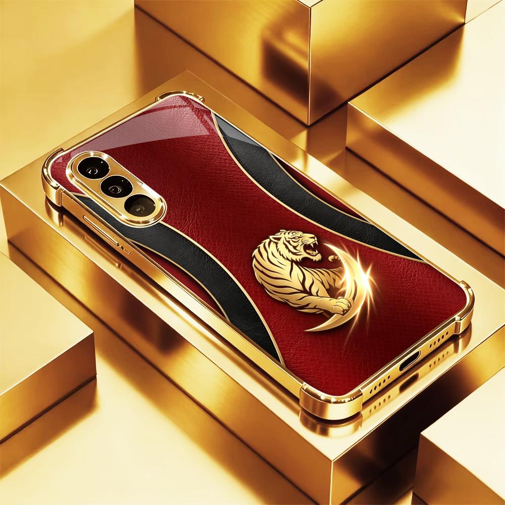 Luxurious Fashion Golden tiger - Phone Cases Quad Lock 评论和价格
