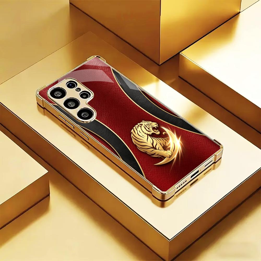 Luxurious Fashion Golden tiger - Phone Cases Quad Lock 评论和价格