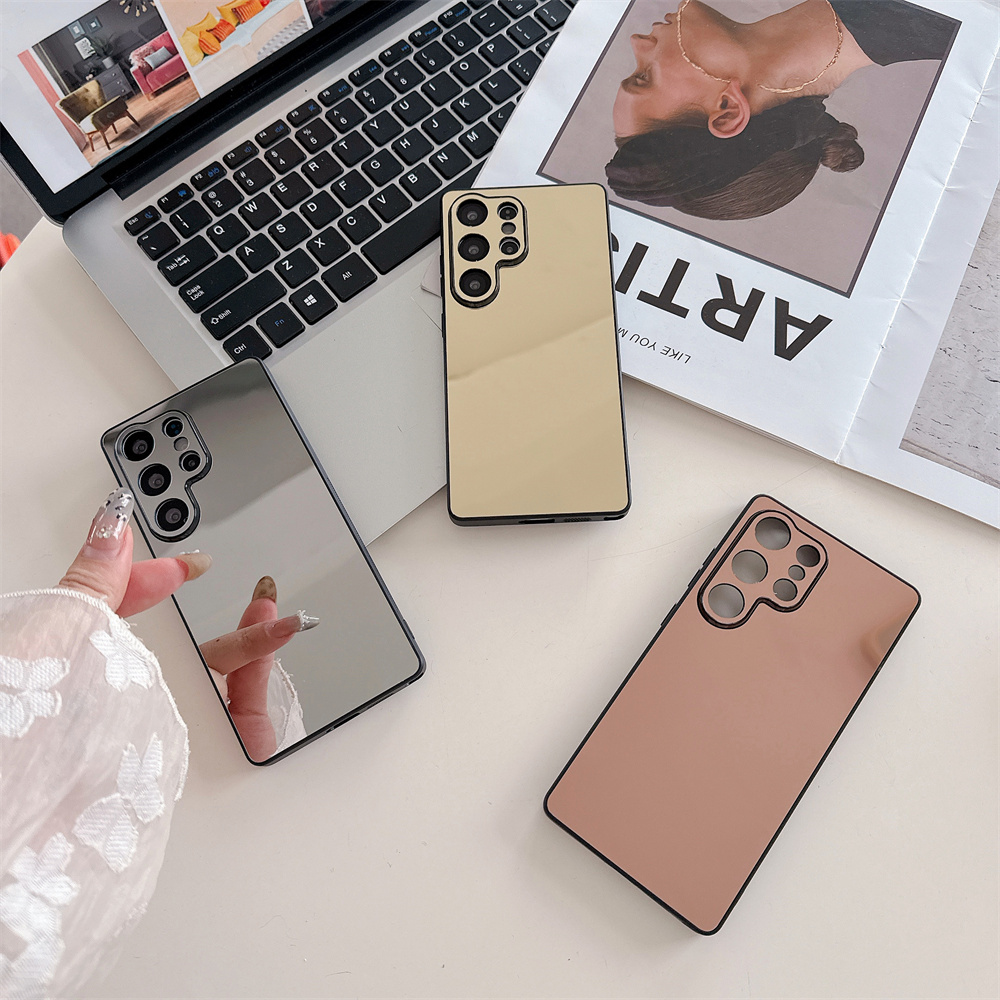 Luxury Make UP Mirror Phone Ca - Luxury Plating Case 评论和价格