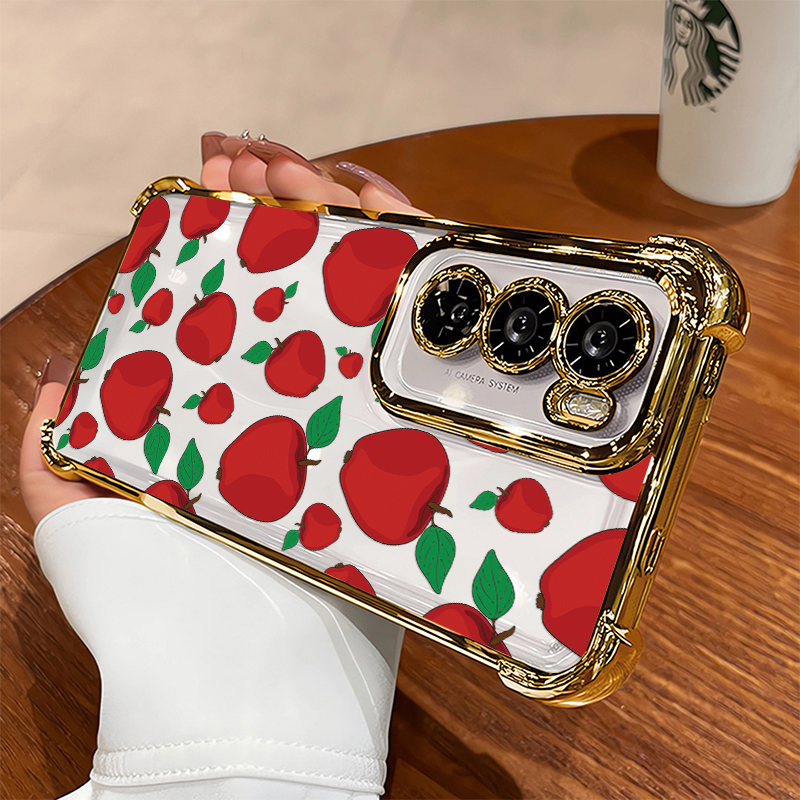 Apples Fruits Pattern Phone Ca - Luxury Plating Case 评论和价格