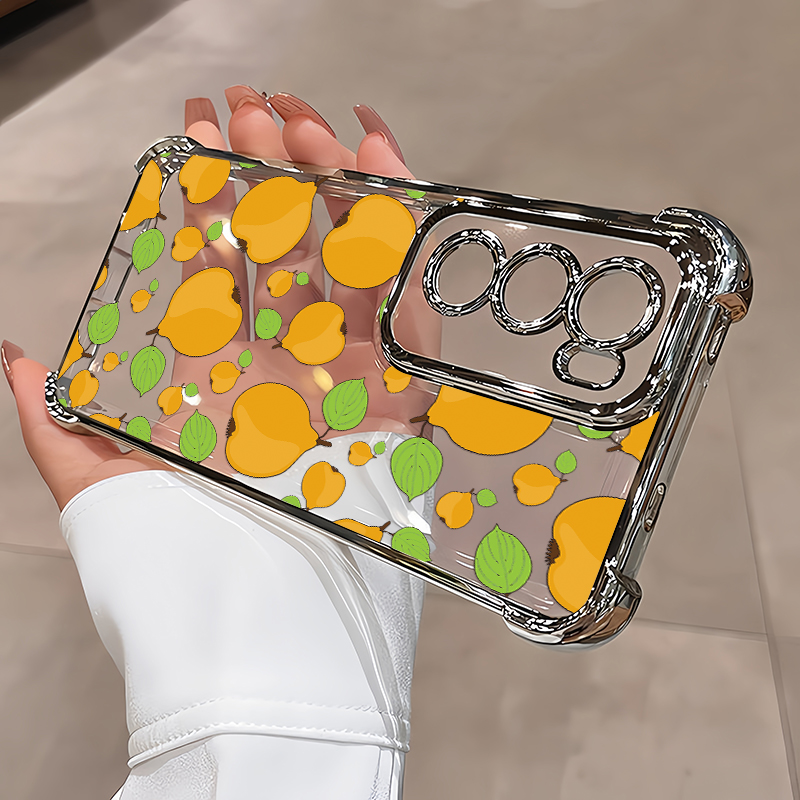 Apples Fruits Pattern Phone Ca - Luxury Plating Case 评论和价格