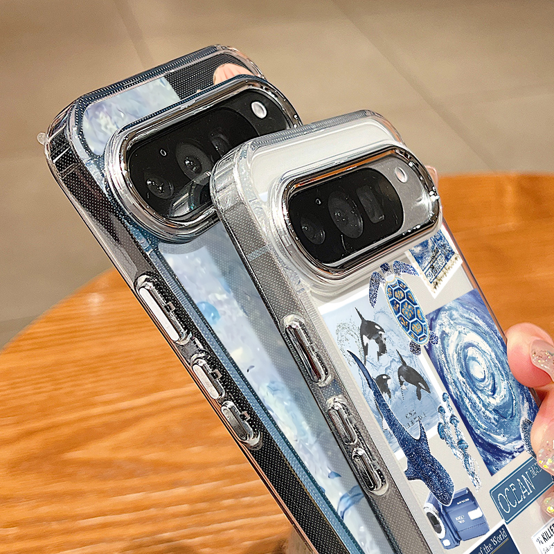Ocean Shell Shark Patterned Ph - Phone Cases Google Pixel 9 评论和价格
