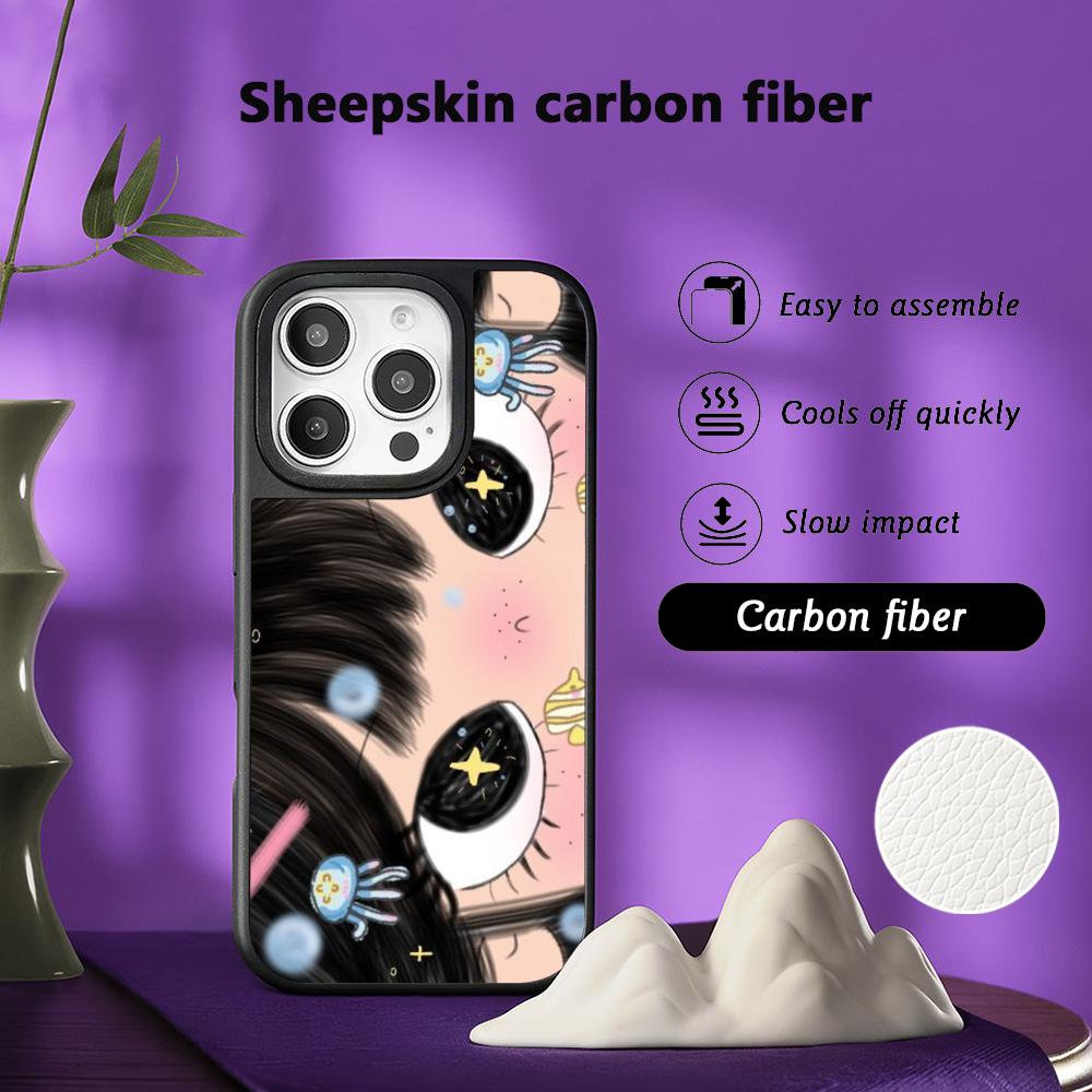 Big-eyed cute girl cartoon des - Phone Cases For Girls 评论和价格