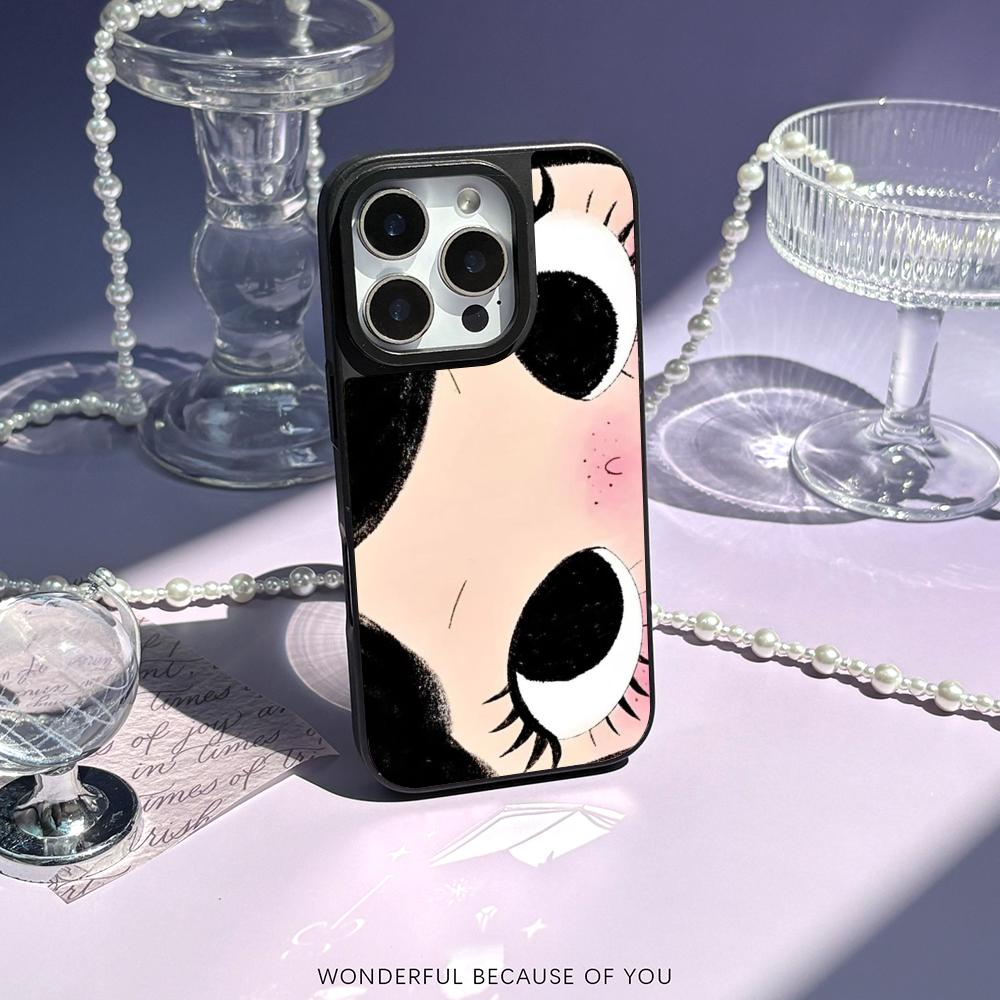 Big-eyed cute girl cartoon des - Phone Cases For Girls 评论和价格