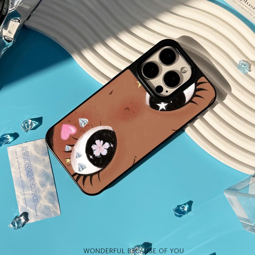 Big-eyed cute girl cartoon des - Phone Cases For Girls 评论和价格