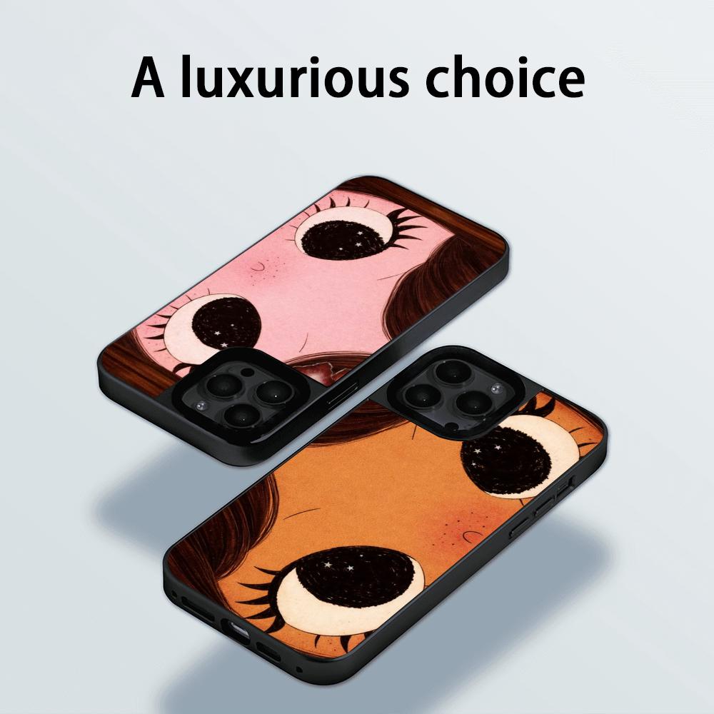 Big-eyed cute girl cartoon des - Phone Cases For Girls 评论和价格