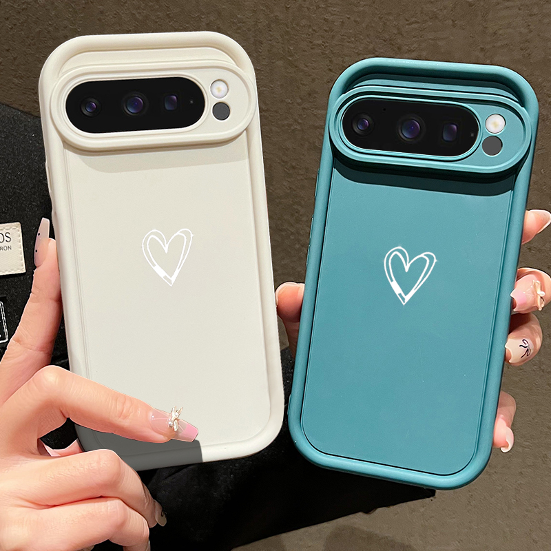 Simple Love Pattern Soft Case  - Phone Cases Google Pixel 9 评论和价格