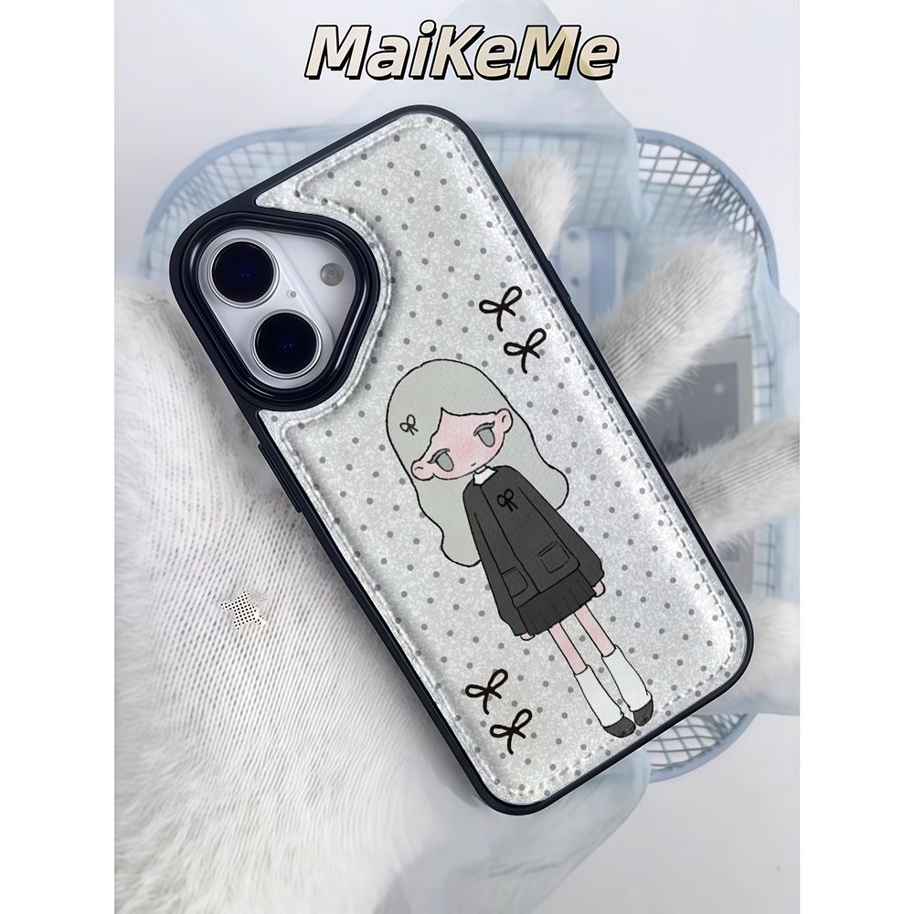 INS Sweet Little Girl Polka Do - Phone Cases For Girls 评论和价格