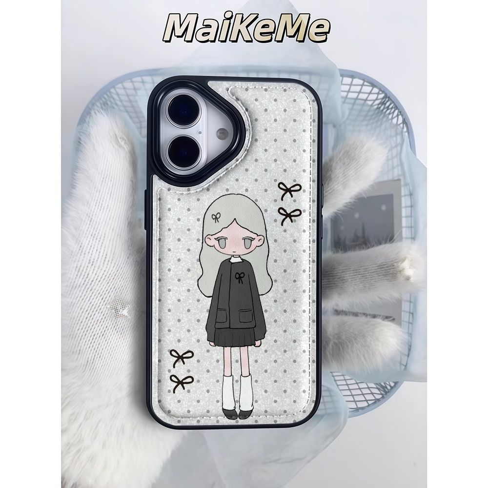INS Sweet Little Girl Polka Do - Phone Cases For Girls 评论和价格