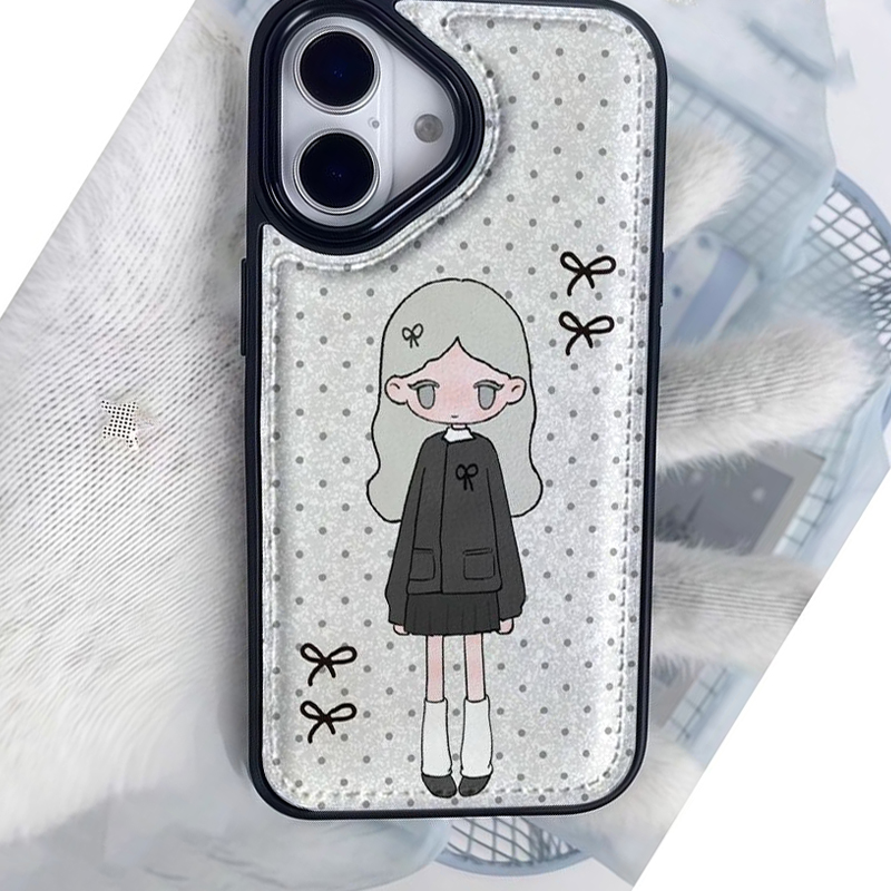 INS Sweet Little Girl Polka Do - Phone Cases For Girls 评论和价格