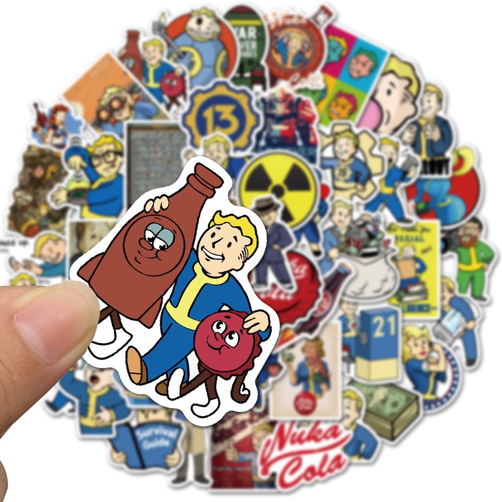 50Pcs Cartoon Game Radiation B - Phone Cases For Boys 评论和价格