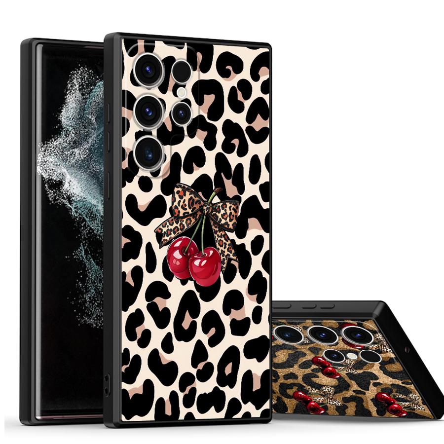 Leopard Cherry Funda Phone Cov - Phone Cases Galaxy S25 评论和价格