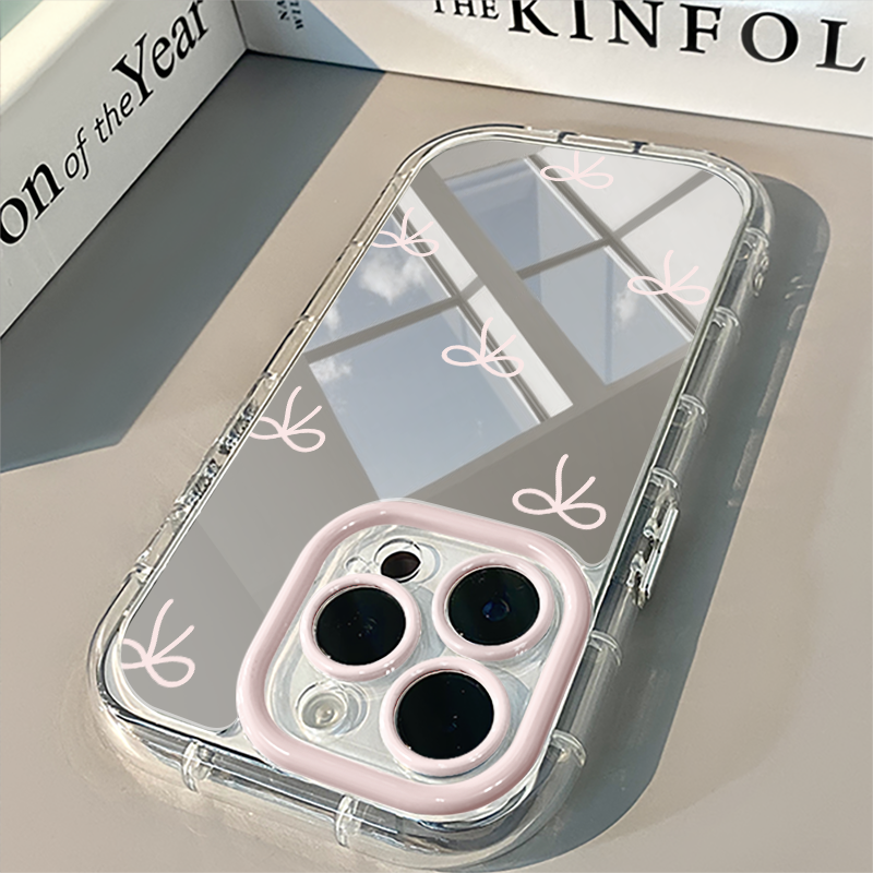 INS Korean Simple Blue Pink Bo - Phone Cases For Girls 评论和价格