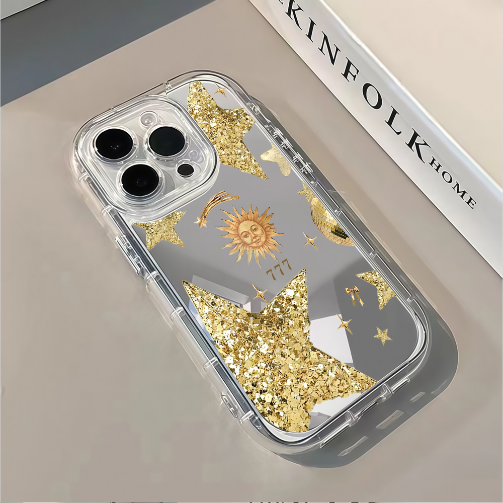 Celestial Gold Glitter Mirror  - Phone Cases Iphone 15 评论和价格