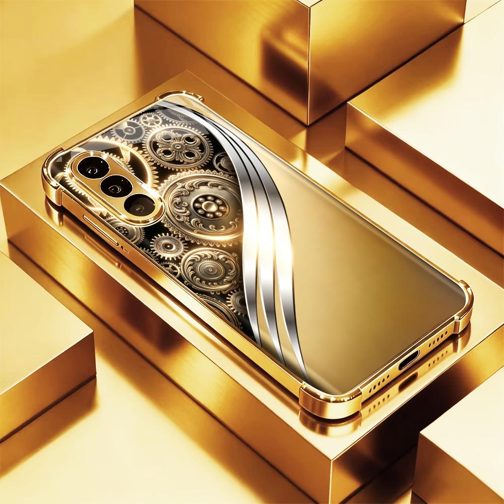 Ornate Vintage Golden Gear pho - Phone Cases Quad Lock 评论和价格