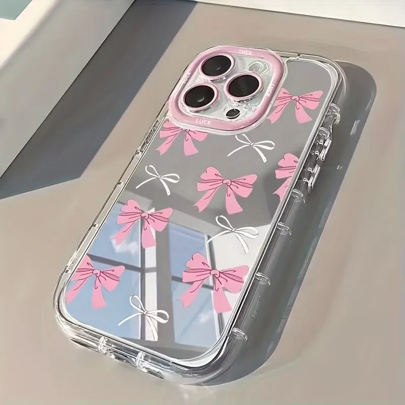 Simple Blue Pink Bow Girl Cute - Phone Cases For Girls 评论和价格
