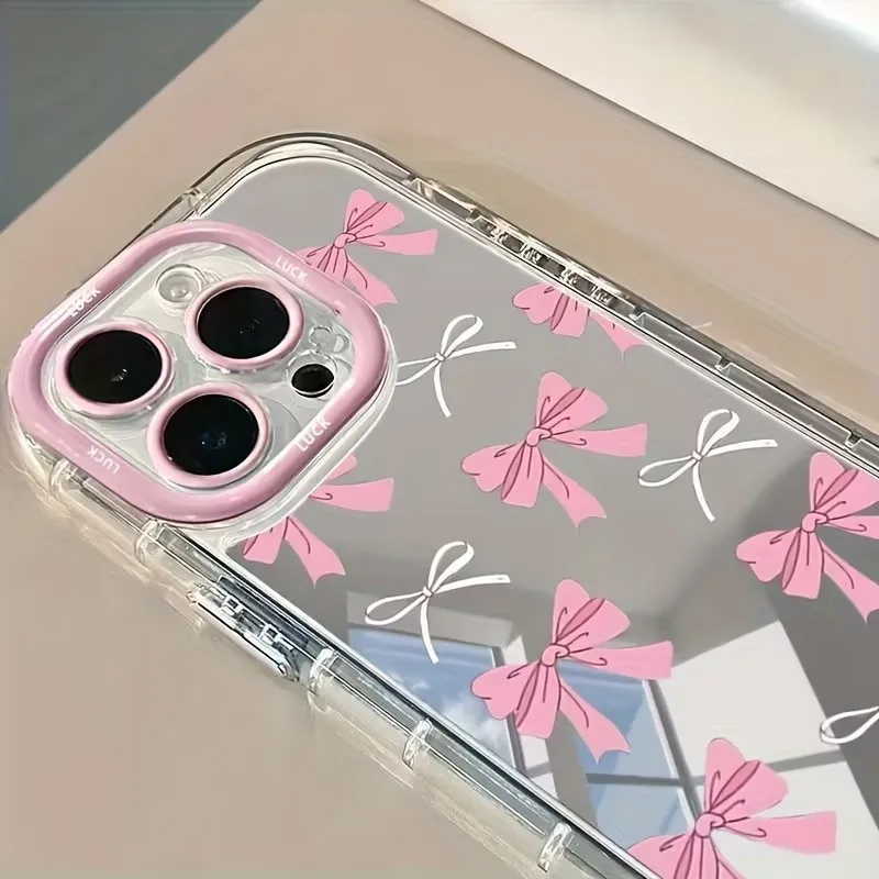 Simple Blue Pink Bow Girl Cute - Phone Cases For Girls 评论和价格
