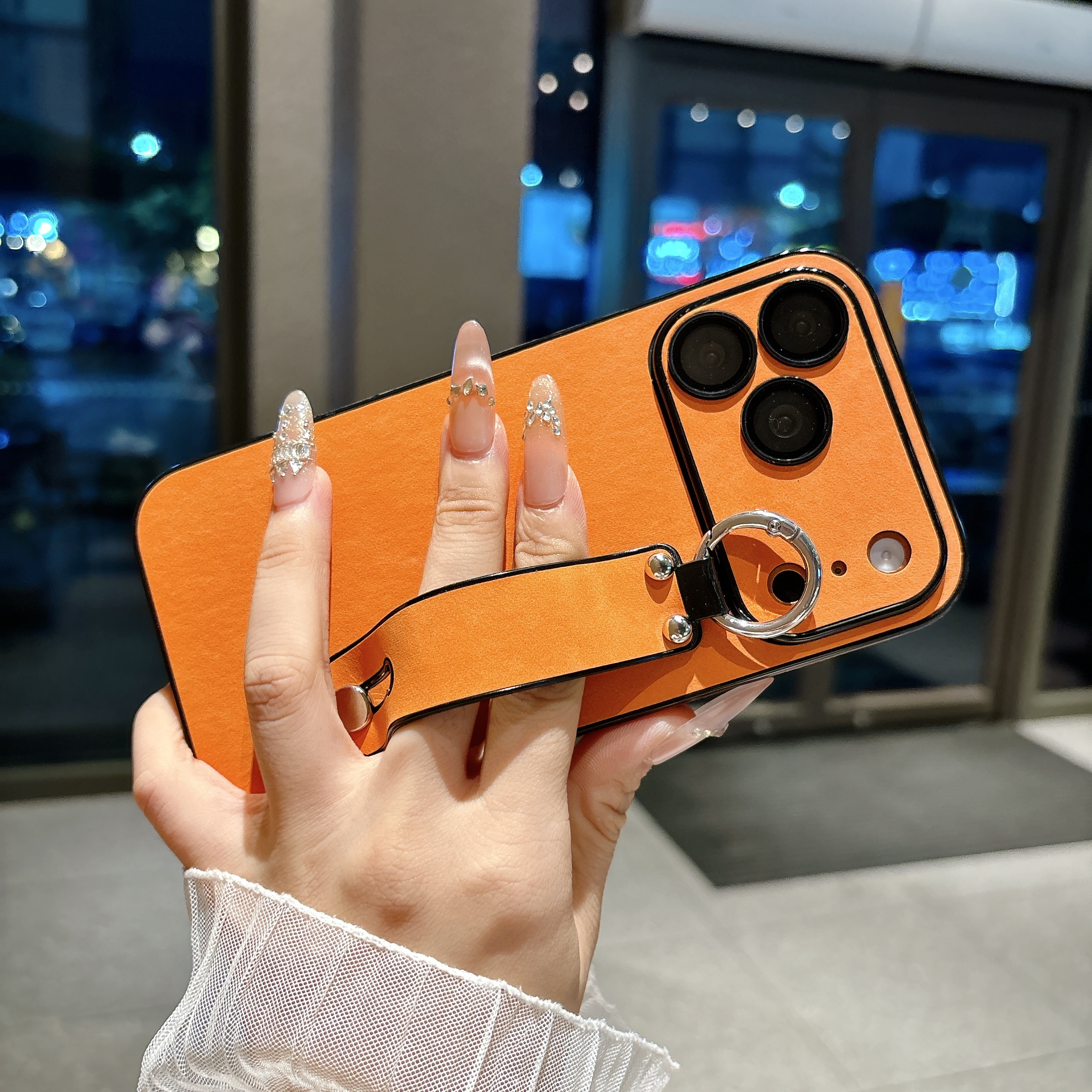 Suede Leather Wrist Strap Hold - Phone Cases Iphone 15 评论和价格