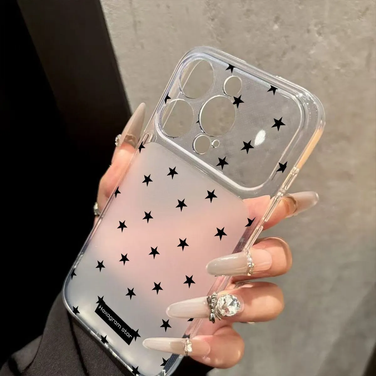 Full Screen Black Stars Niche  - Phone Cases For Girls 评论和价格
