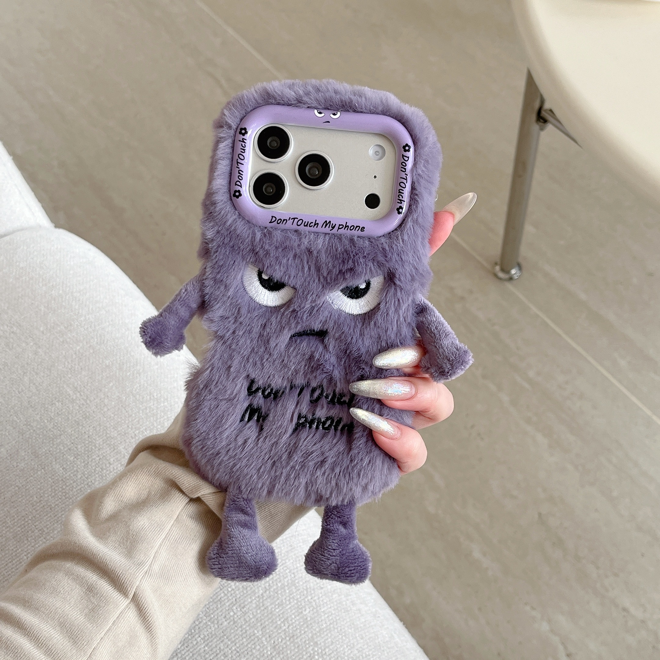 Cute Plush Phone Case with Qui - Phone Cases Iphone 15 评论和价格