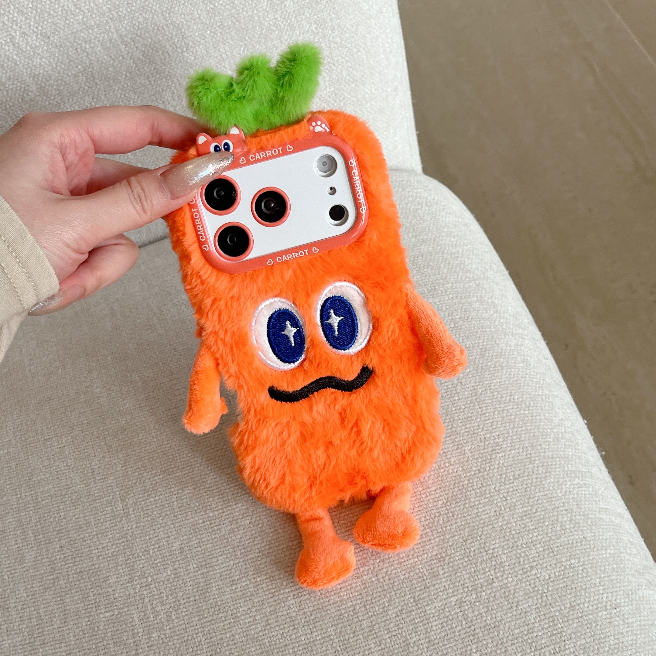 Cute Plush Phone Case with Qui - Phone Cases Iphone 15 评论和价格