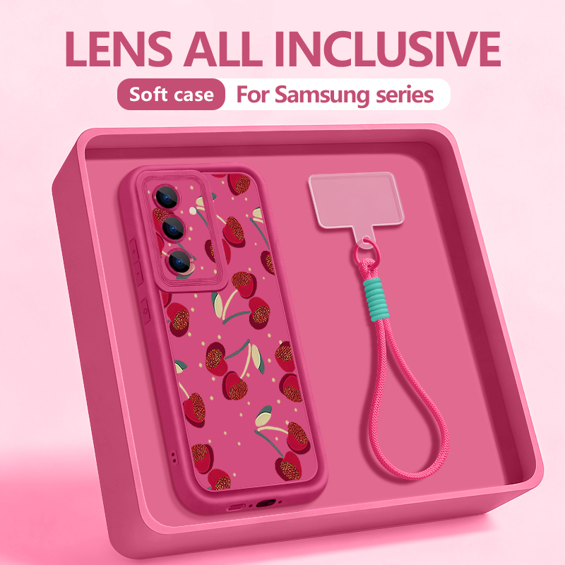 Little Cherry Pattern Lanyard  - Phone Cases Galaxy S25 评论和价格