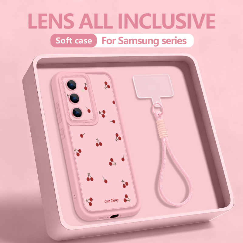 Little Cherry Pattern Lanyard  - Phone Cases Galaxy S25 评论和价格