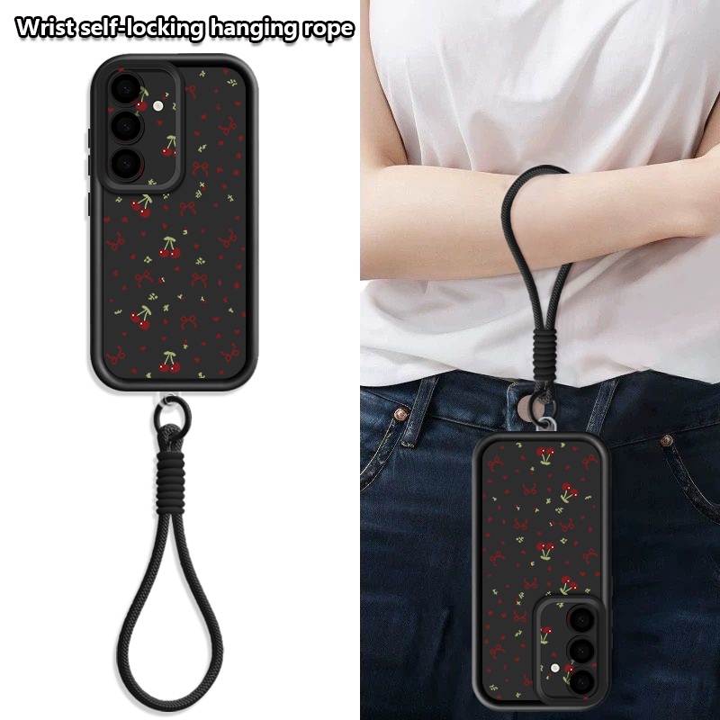 Little Cherry Pattern Lanyard  - Phone Cases Galaxy S25 评论和价格