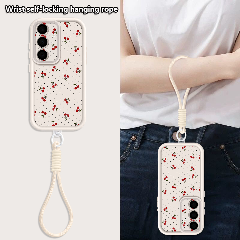 Little Cherry Pattern Lanyard  - Phone Cases Galaxy S25 评论和价格