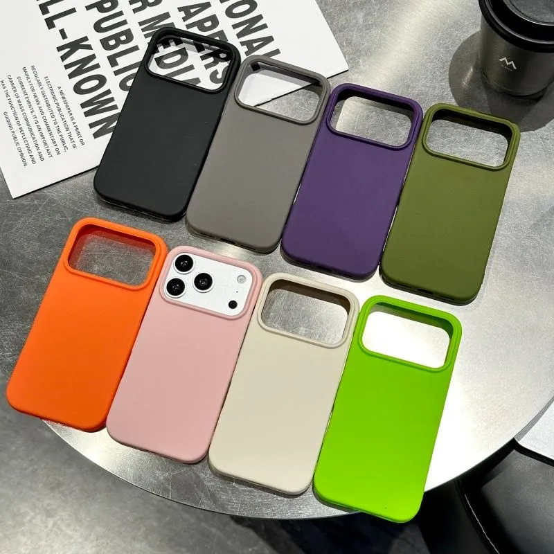 New Matte Solid Color Half Wra - Phone Cases Rugged 评论和价格