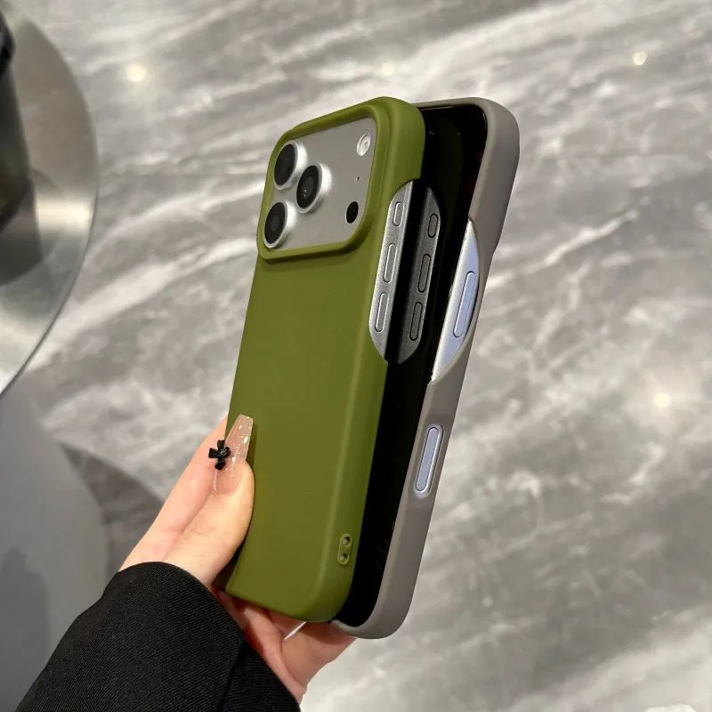 New Matte Solid Color Half Wra - Phone Cases Rugged 评论和价格